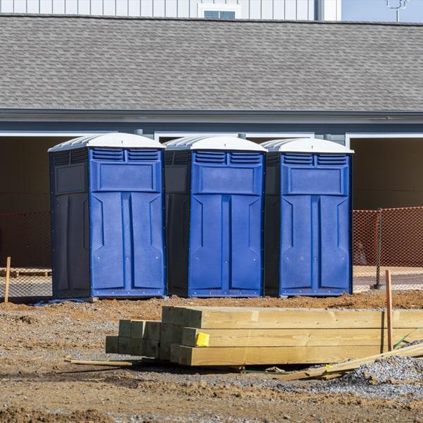 Heavy-duty construction site porta potty in Dekalb, Illinois